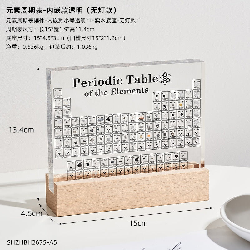 New Periodic Table with Real Elements Inside Remarkable Learning Tool Clear Acrylic Periodic Table with Elements Samples