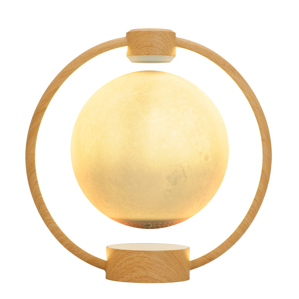 Moon Light Levitating Lamp. Magnetic Levitation LED Rotating Globe Lights. Novelty Lighting.