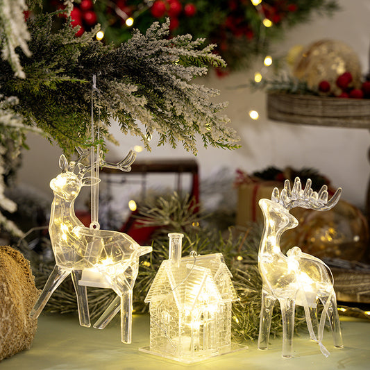 New Christmas Decor Alert* - Creative new home decor with lights, three house deer pendants