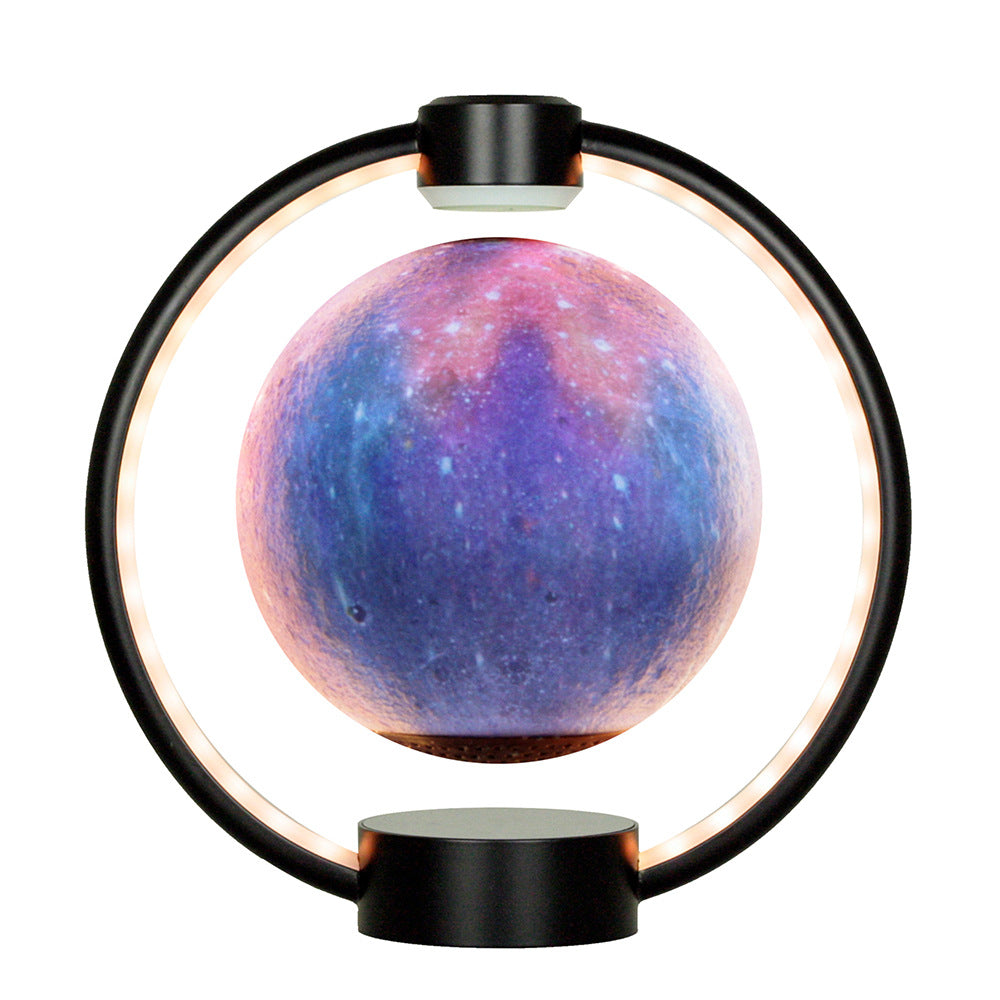 Moon Light Levitating Lamp. Magnetic Levitation LED Rotating Globe Lights. Novelty Lighting.