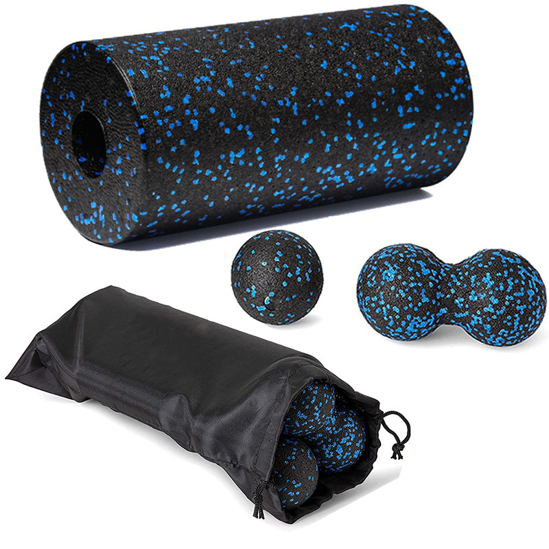 Hollow yoga column peanut ball three piece set EPP foam roller fitness yoga rehabilitation training muscle relaxation