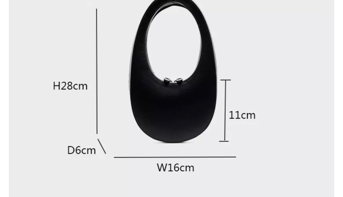 Oblong Bag with handle. Three-dimensional shape