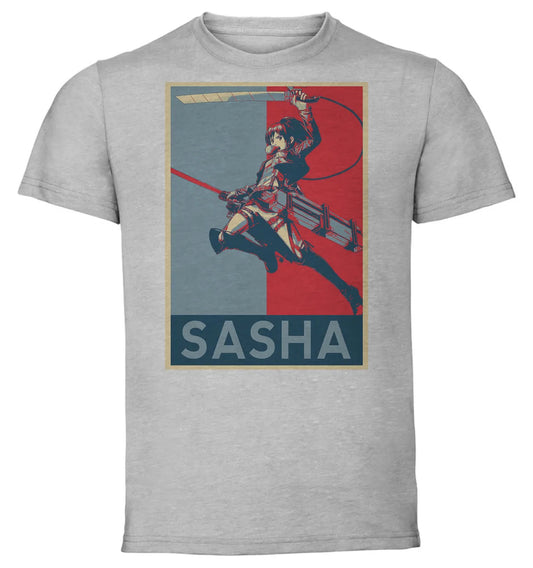 T-Shirt Unisex - Grey - Propaganda - Attack On Titan Sasha Blouse